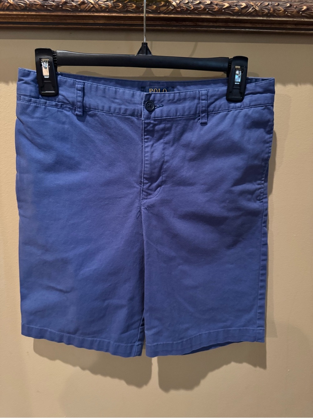 Polo Ralph Lauren Boys Blue Chino Shorts, Size 18 -9inch Inseam